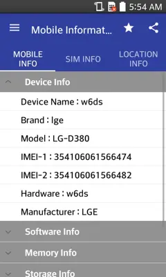 Mobile Sim and Location Info android App screenshot 9