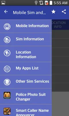 Mobile Sim and Location Info android App screenshot 3