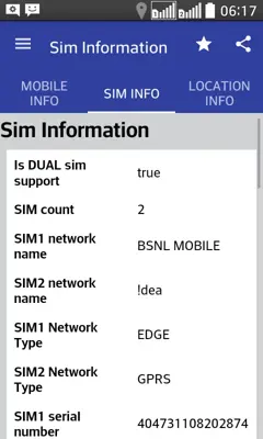 Mobile Sim and Location Info android App screenshot 8